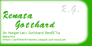 renata gotthard business card